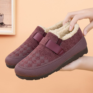 老北京棉鞋女秋冬加绒加厚保暖防滑老太太软底新款中老年妈妈鞋子