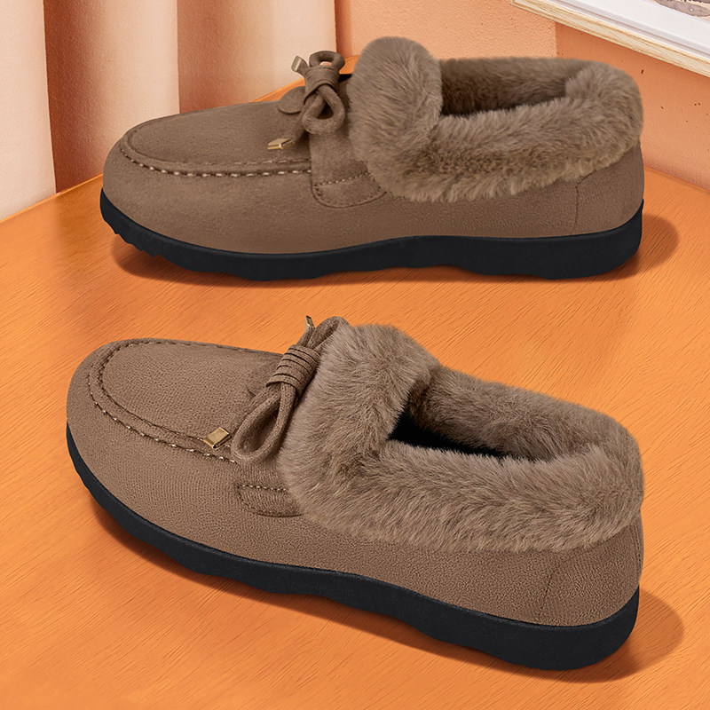 老北京布鞋女秋冬加绒正品软底一脚蹬豆豆棉鞋外穿厚底防滑毛毛鞋,女鞋,棉鞋,淘宝优惠券,粉丝福利购,淘宝优惠卷