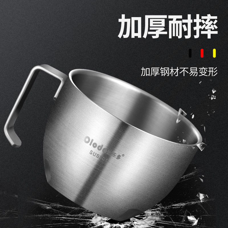 快餐杯304不锈钢加厚大号上班族食堂便当盒带盖饭缸泡面碗杯学生