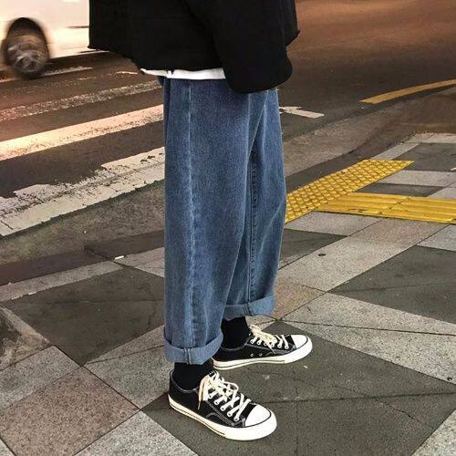 。春秋2019新款韩版直筒九分牛仔裤女bf学生高腰宽松显瘦阔腿哈伦在类目 女装/女士精品, 牛仔裤中 - 来自Buy2taobao.com提供专业的淘宝代购服务