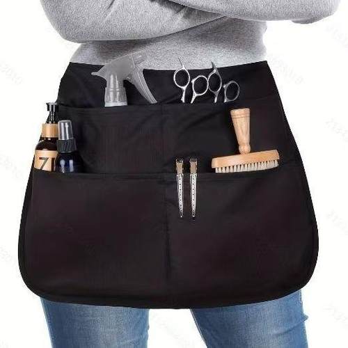 发型师围裙半腰美发工具包理发师