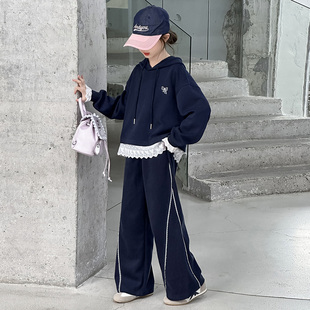 贝田2026新款春季女童套装春装儿童洋气运动春秋款女孩早春天卫衣