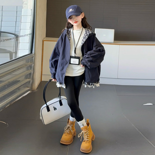 贝田女童外套春秋款儿童秋季2025新款秋天女孩洋气大童小女孩上衣