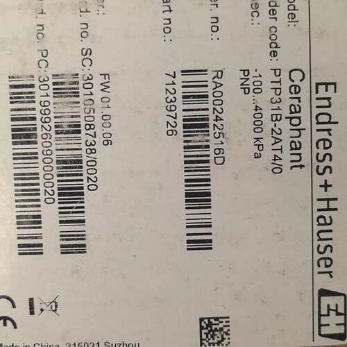 可维修EH压力传感器 PTP31B-2AT4/0，正品，议价