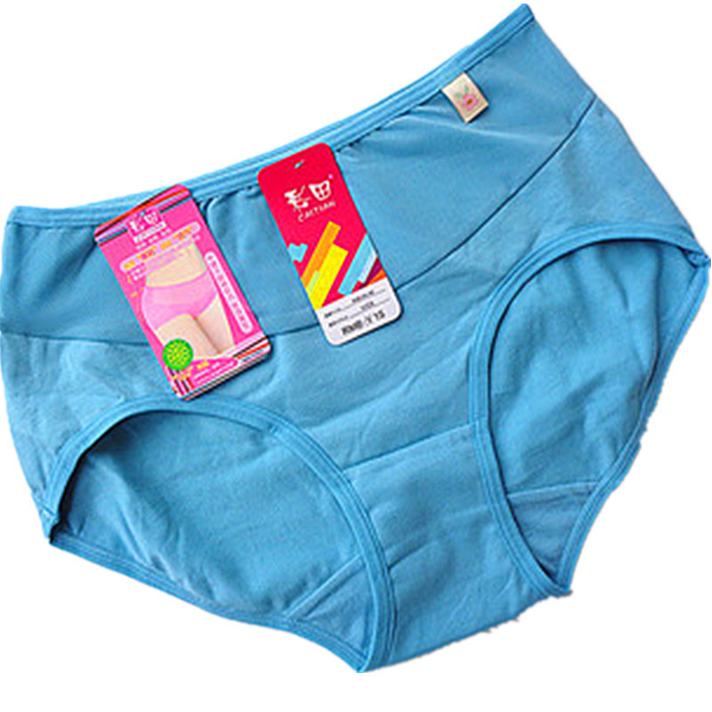 彩田全棉网纱收腹内裤特价包邮