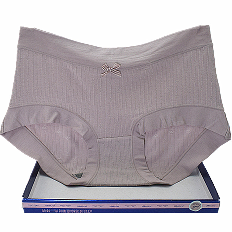 彩田内裤女莫代尔棉秋石墨烯高腰