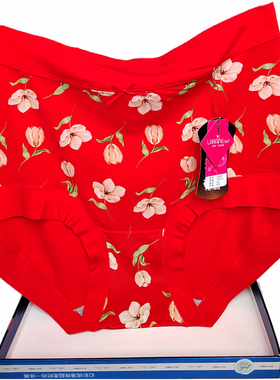 彩田花仙子内裤女高腰22098特高腰22099冰丝印花莫代尔拼接包臀新