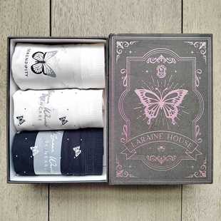 彩田花仙子三条盒装 蝴蝶送礼高档私物2A359高腰2A360莫代尔印花新