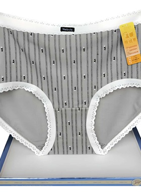 彩田花仙子内裤女25581磨毛暖绒石墨烯底裆抑菌蕾丝边包臀秋冬款