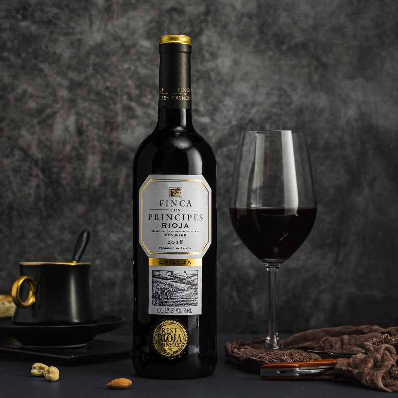 12个月橡木桶西班牙里奥哈普林塞斯陈酿crianza干红葡萄酒金奖