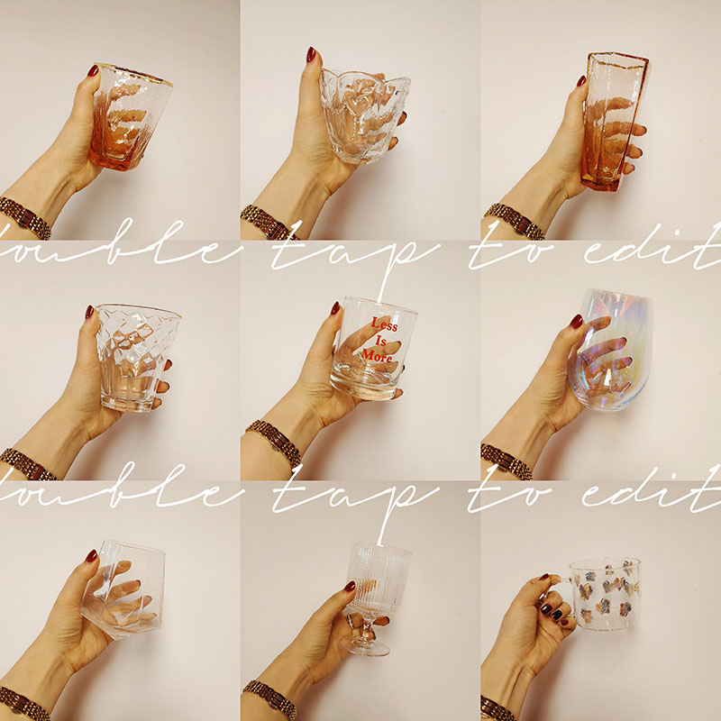 清仓处理网红ins风漱口玻璃杯子