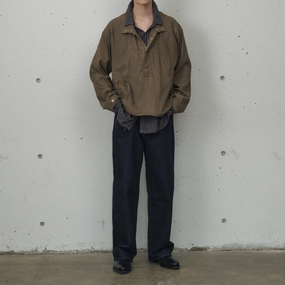 现货ANCELLM复古锥形牛仔裤