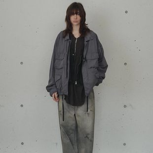 现货授权ANCELLM FIELD JACKET 复古水洗军事风夹克26SS AGING
