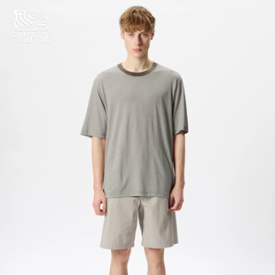 现货Goldwin Striped Wool×Lyocell Jersey 条纹针织短袖T恤26SS