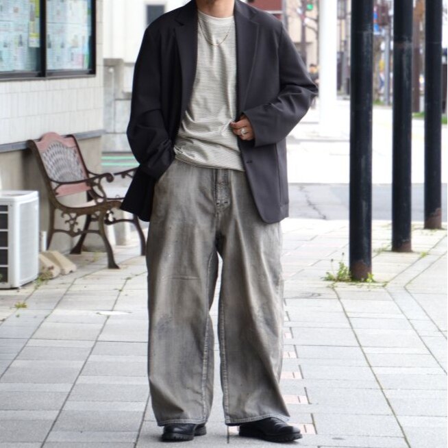 现货ANCELLM OZ WIDE STRAIGHT DENIM PANTS 宽松直筒牛仔裤26SS图片