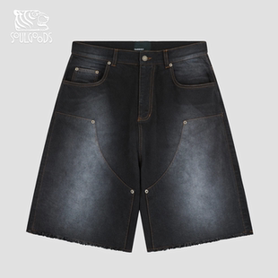 现货RASSVET DYED BAGGY DENIM SHORTS WOVEN 宽松牛仔短裤26SS