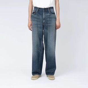 现货授权nanamica Selvage Denim Pants 宽版直筒牛仔裤26SS