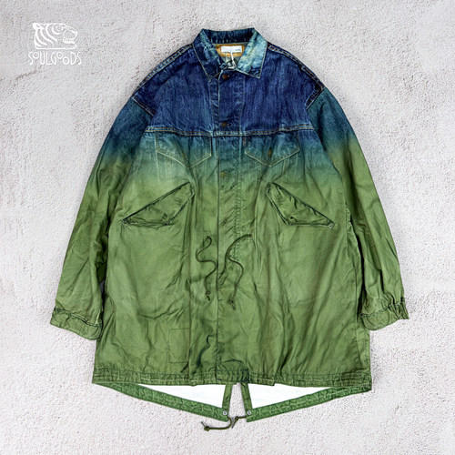 现货TOLQ PrintedDenim Jacket×Mod Coat渐变印花夹克 26SS