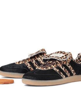 现货授权adidas Originals Samba LT复古豹纹经典休闲板鞋德训鞋
