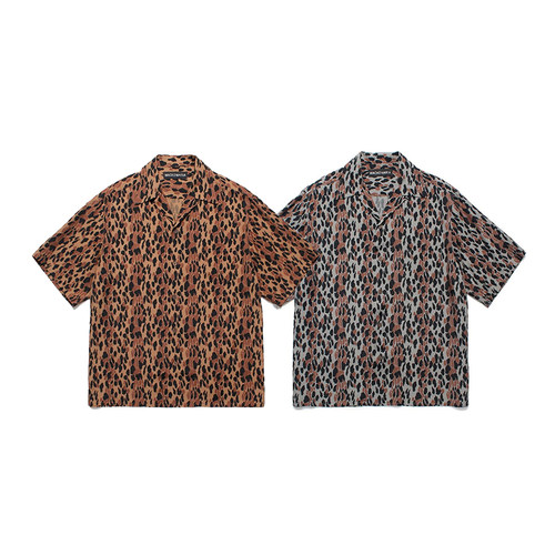 WACKOHAWAIIAN豹纹夏威夷衬衫