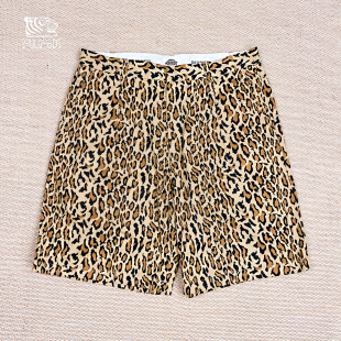 现货WACKO MARIA DICKIES / SHORT TROUSERS 豹纹 工装短裤26SS