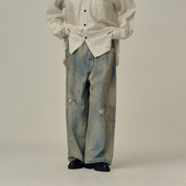 复古做旧宽松直筒牛仔裤 AGING01 25FW 现货授权ANCELLM