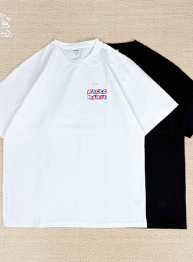 现货授权WACKO MARIA WASHED HEAVY WEIGHT CREW NECK 短袖26SS