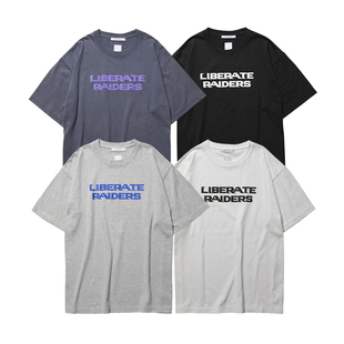 现货授权Liberaiders LR LOGO TEE 纯棉字母印花圆领短袖T恤25FW