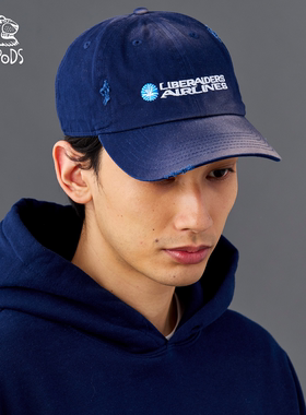 现货授权Liberaiders FADED AIRLINE CAP 复古水洗斜纹六片帽26SS