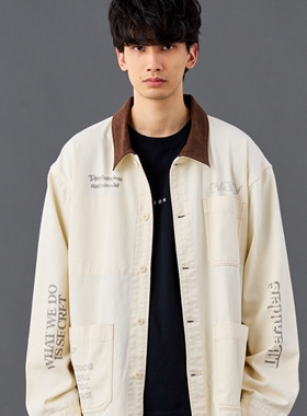 现货授权 Liberaiders HANDWRITING PRINT COVERALL 夹克外套26SS