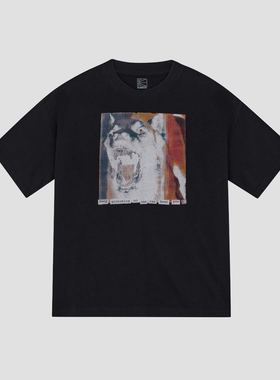 现货授权RASSVET MEN SCREAM TEE SHIRT KNIT宽松印花短袖T恤26SS