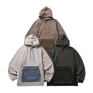 NANGA X LIBERAIDERS 24FW ECO HYBRID HOODIE 口袋拼接连帽衫