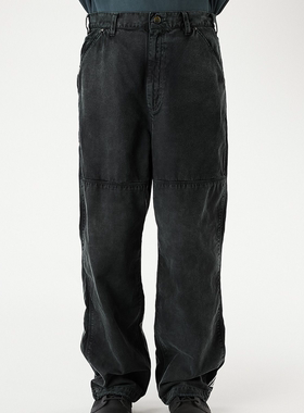 现货授权N.HOOLYWOOD WORK PANTS  复古做旧宽松工装裤26SS