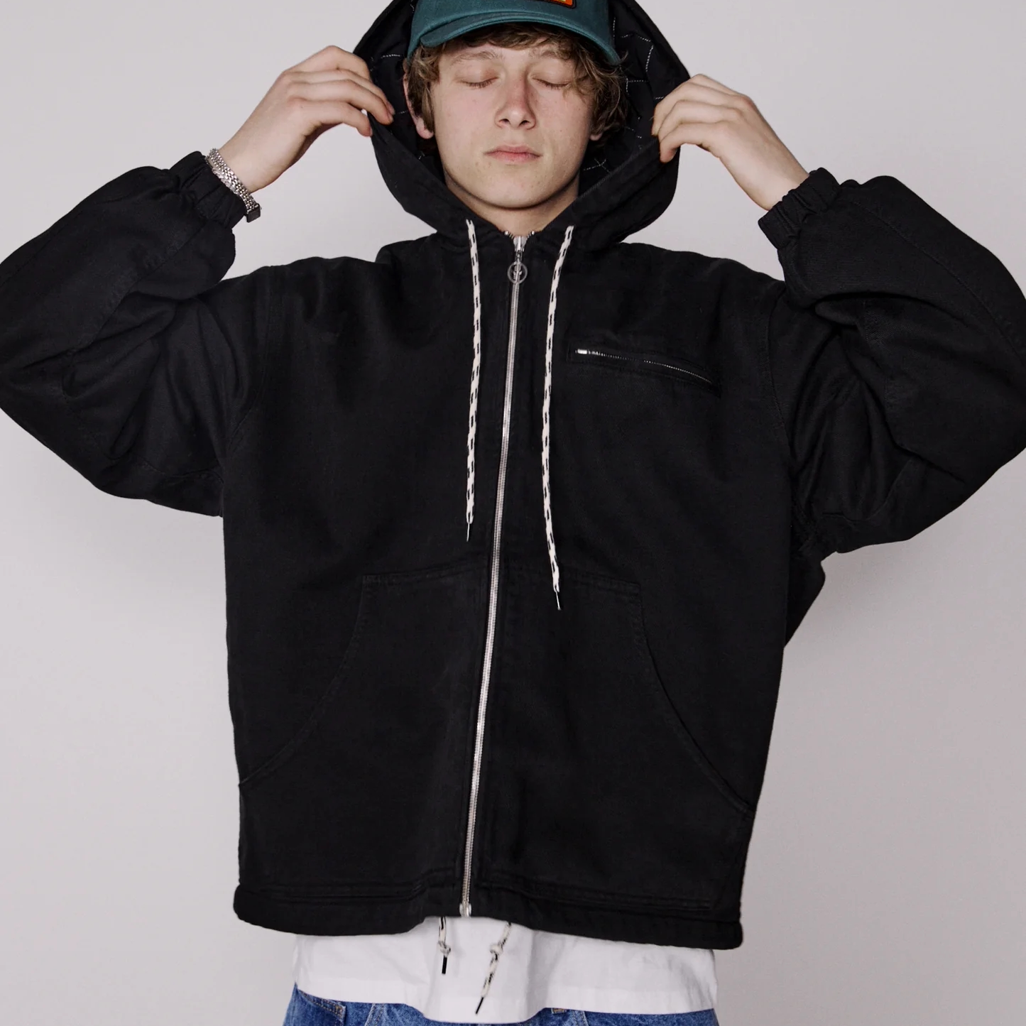 现货授权No Problemo Workwear Jacket 工装连帽夹克25FW