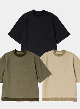 现货授权meanswhile SOLOTEX Waffle S/S Tee 华夫格短袖T恤26SS