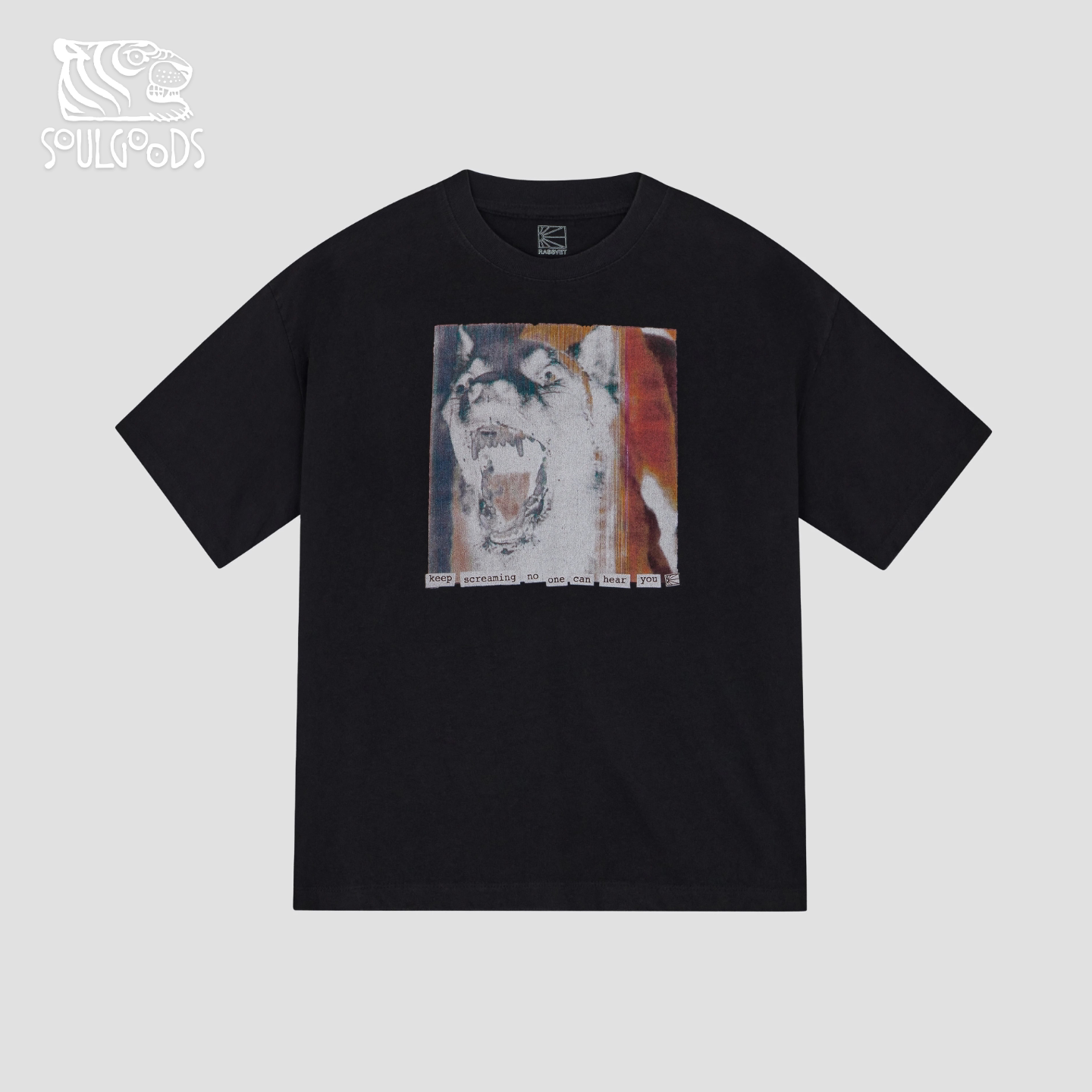 现货授权RASSVET MEN SCREAM TEE SHIRT KNIT宽松印花短袖T恤26SS图片