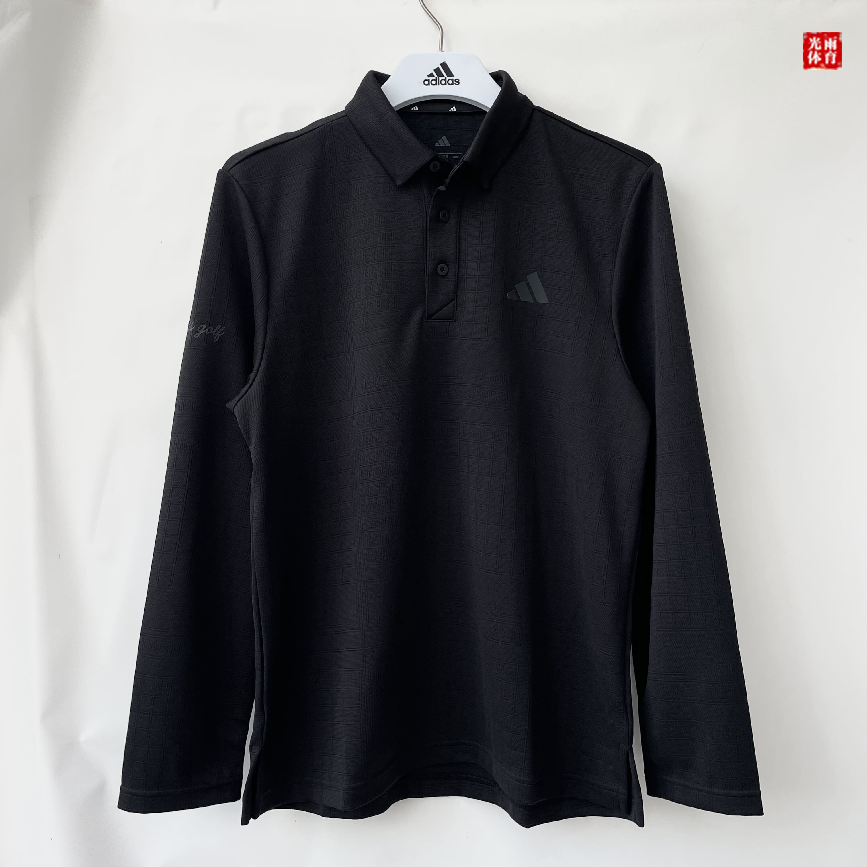 光雨体育--阿迪达斯 高尔夫系列 男子速干运动长袖POLO衫JN1232
