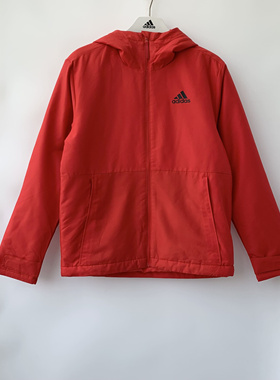 光雨体育-阿迪达斯 男子 时尚薄款连帽休闲运动棉服GN3236/GN3242