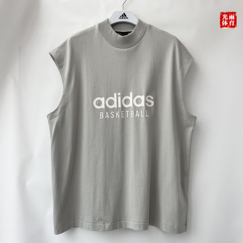 阿迪达斯男女半高领美式运动背心