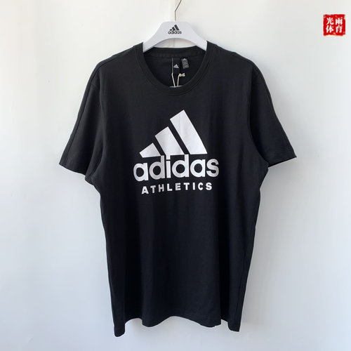 阿迪达斯男大LOGO经典T恤