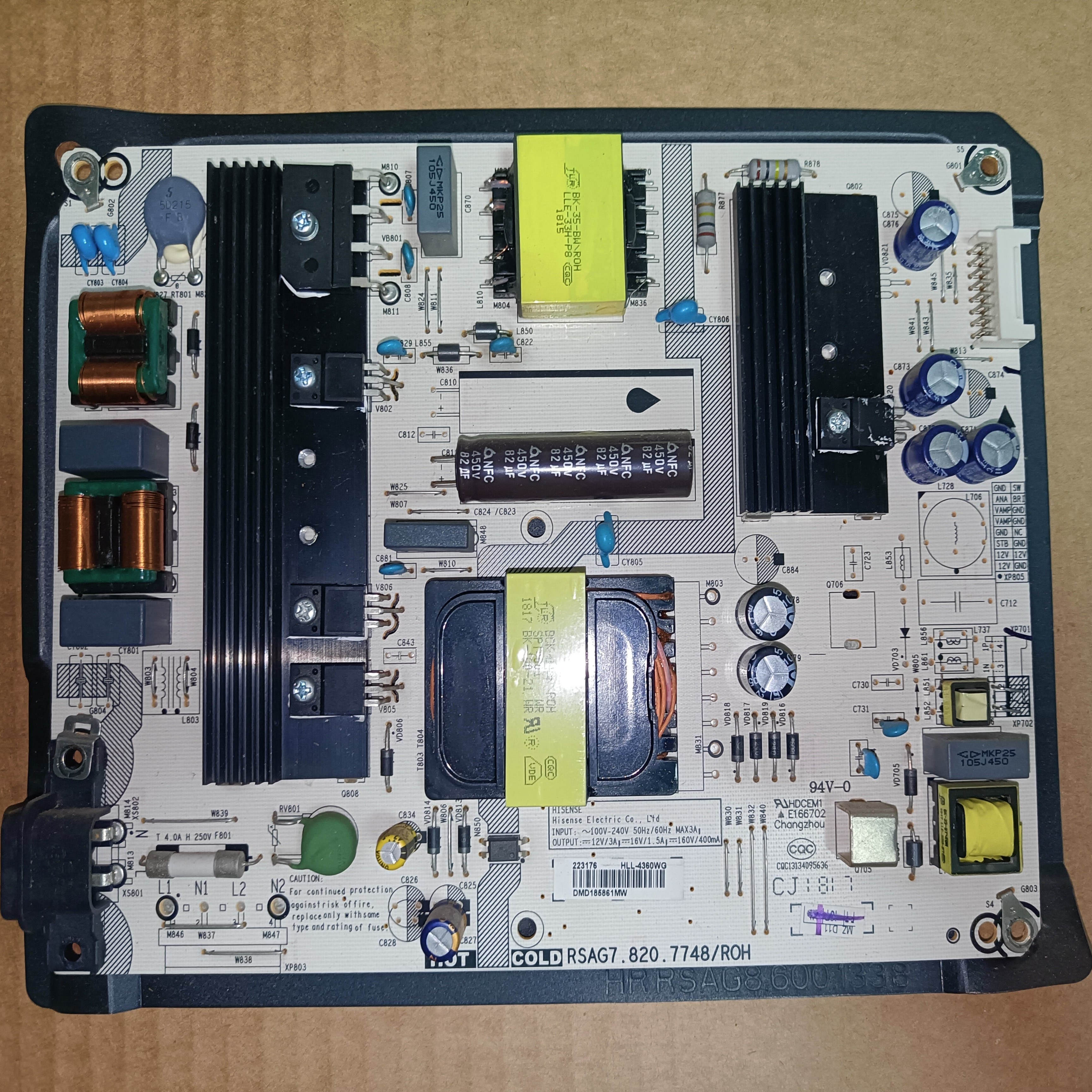 海信HZ43A65 H50E3A HZ55A57 HE65A65电源板RSAG7.820.8349 7748