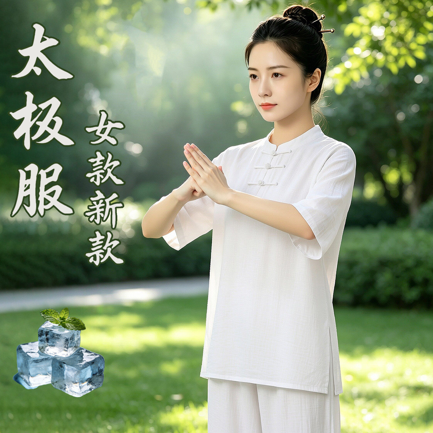 太极服女款新款2026夏季薄款短袖图片