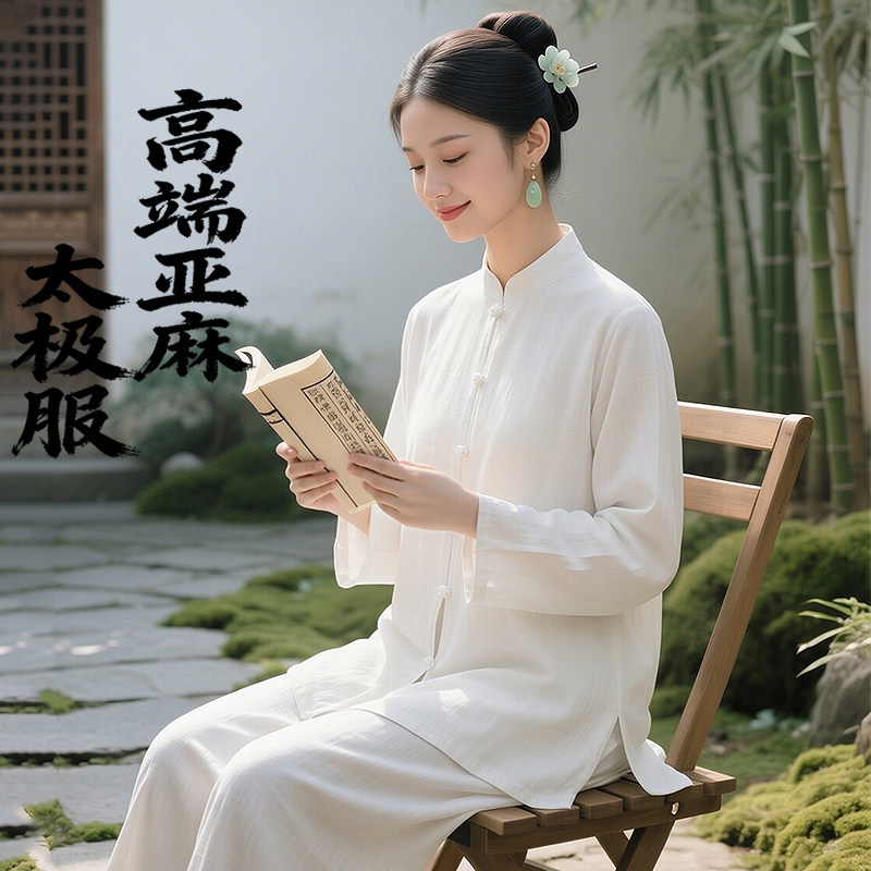 高端棉麻太极服2026新款太极服夏图片