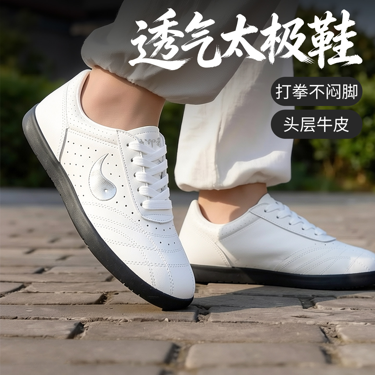 2026新款太极鞋女真皮牛筋底图片