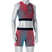 零阻力运动训练比赛跑步健身田径短跑马拉松紧身背心短裤 分体套装