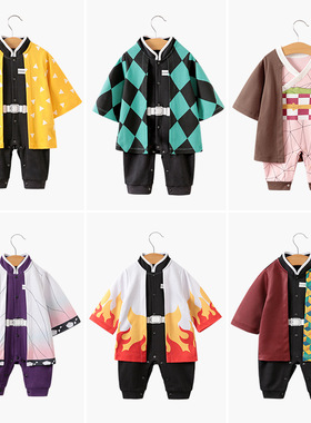 cosplay婴儿动漫衣服卡通悟空七龙珠一岁男宝宝连体衣女搞怪cos服