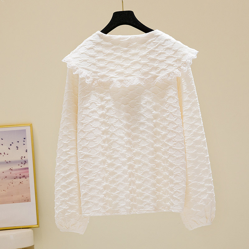 간호 탑 긴팔 가을 산후 활 인형 칼라 야외 느슨한 플러스 사이즈 세련된 핫 엄마 간호 셔츠 유행