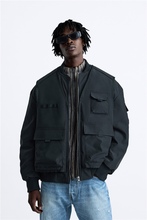 2024 年 秋冬新款男装休闲叠搭设计多口袋棉衣棉服外套 5320342