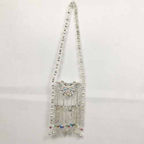 贵州从江黎平侗族服饰银饰蝴蝶长命锁蝴蝶妈妈银饰苗族银饰苗银女