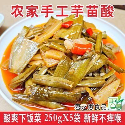 芋苗酸辣芋头苗梗下饭菜好吃新鲜